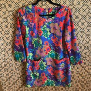 J Crew three-quarter length sleeve dress